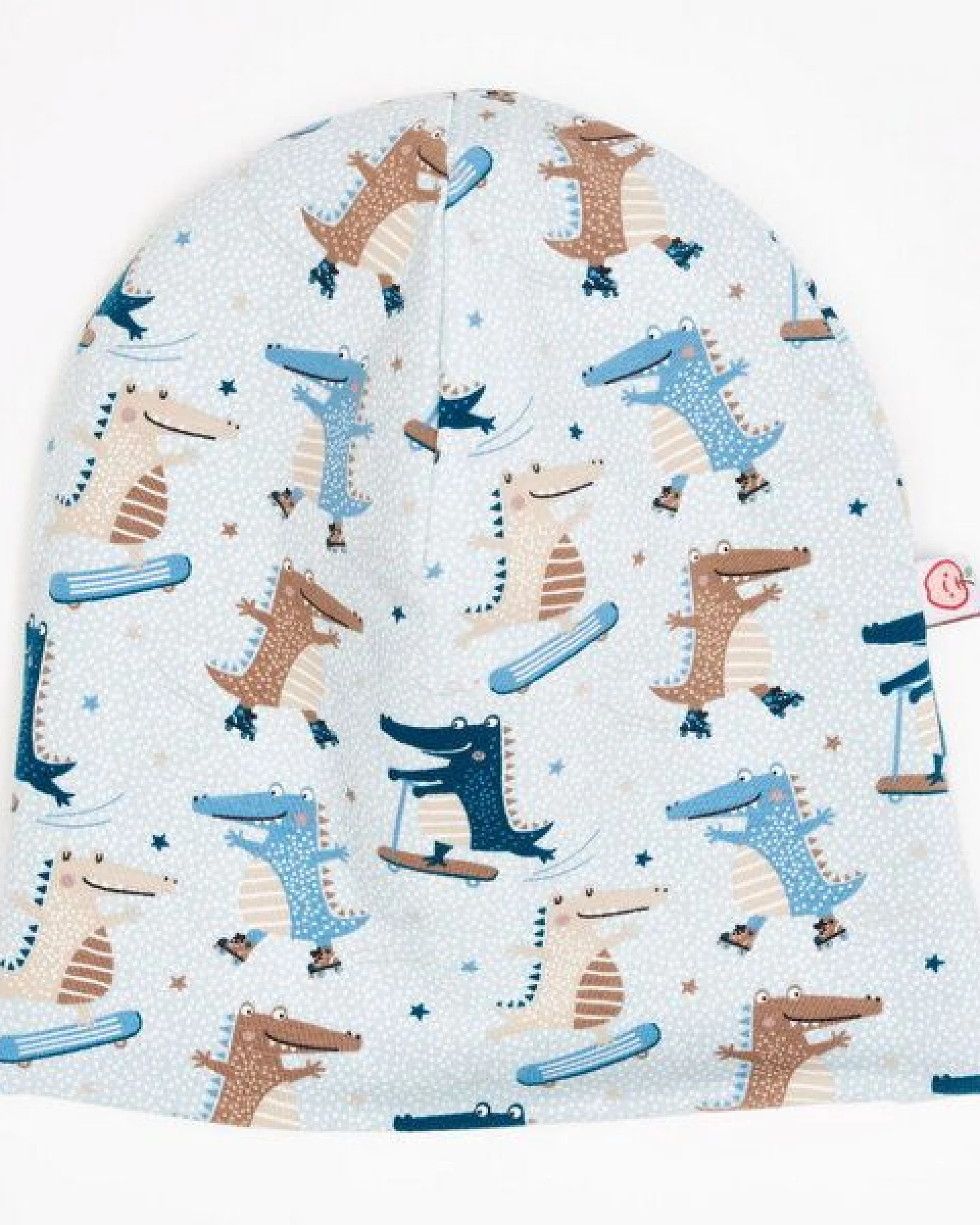 Cheeky Apple Bio-Beanie Mütze "Crocs on Wheels|Fleece Nude meliert" – Ansicht 2