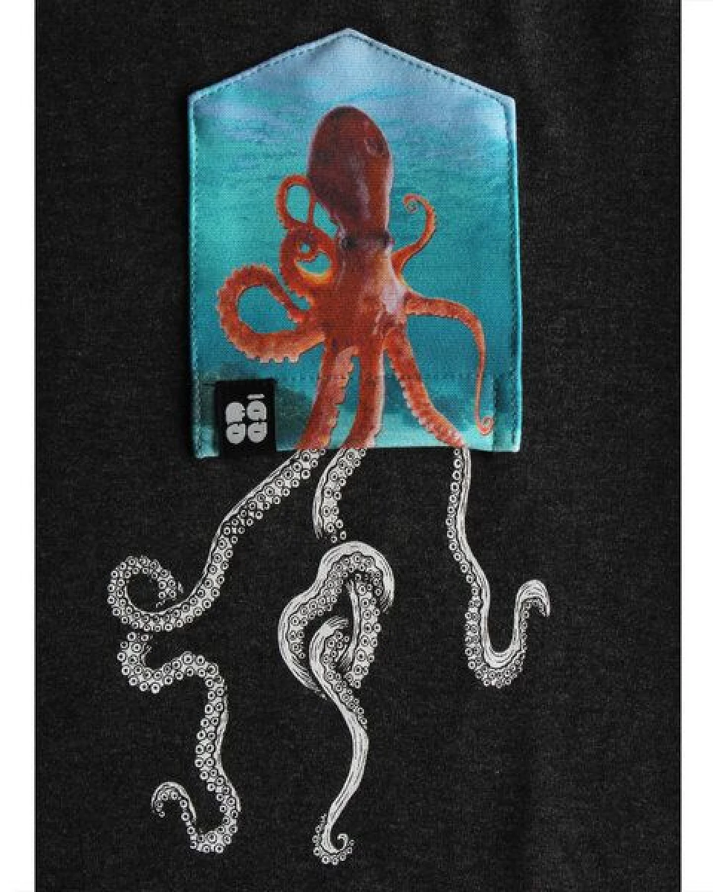 FÄDD Herren T-Shirt Rundhals aus Bio-Baumwolle "Octo BT" Grau – Ansicht 2