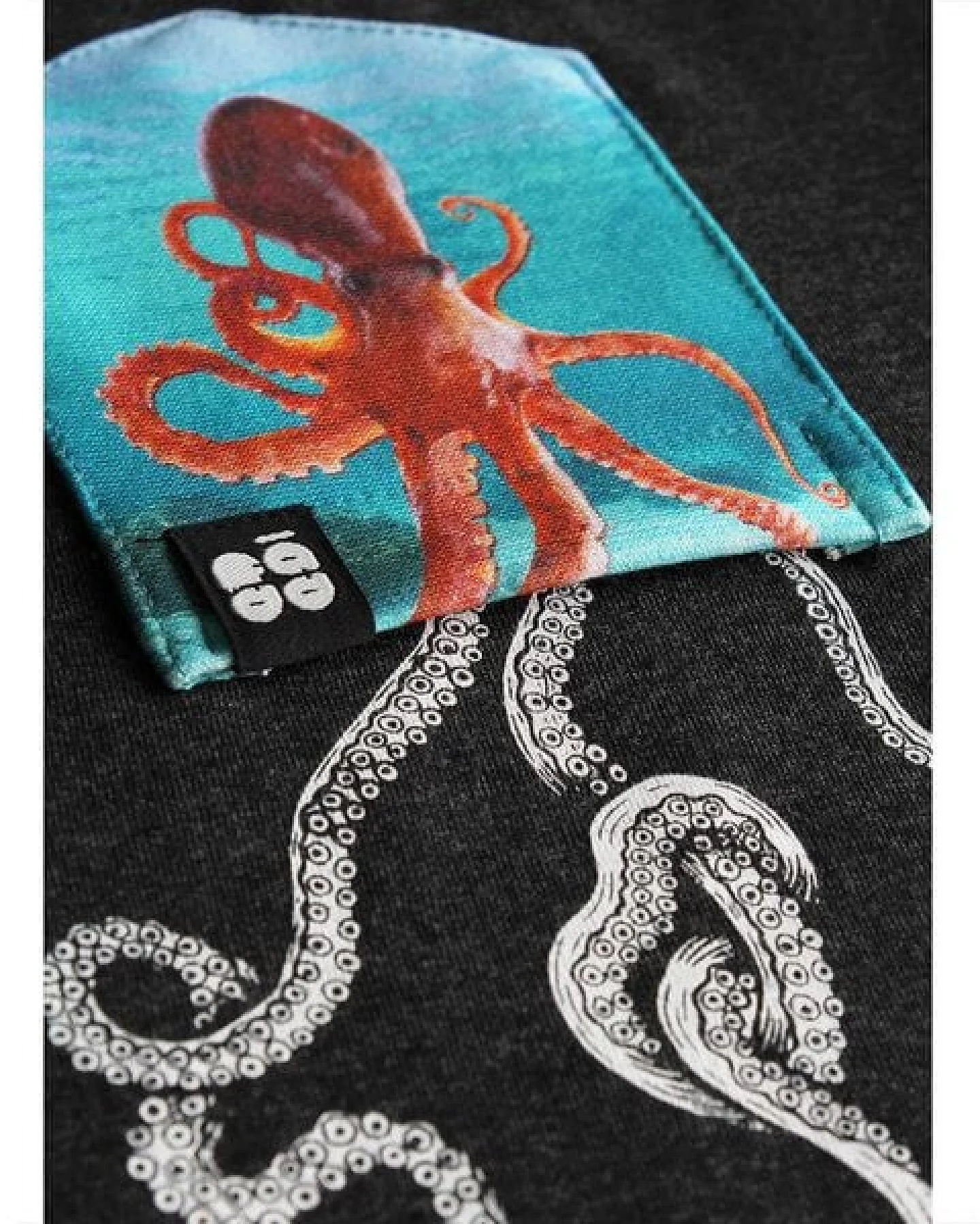 FÄDD Herren T-Shirt Rundhals aus Bio-Baumwolle "Octo BT" Grau – Ansicht 4