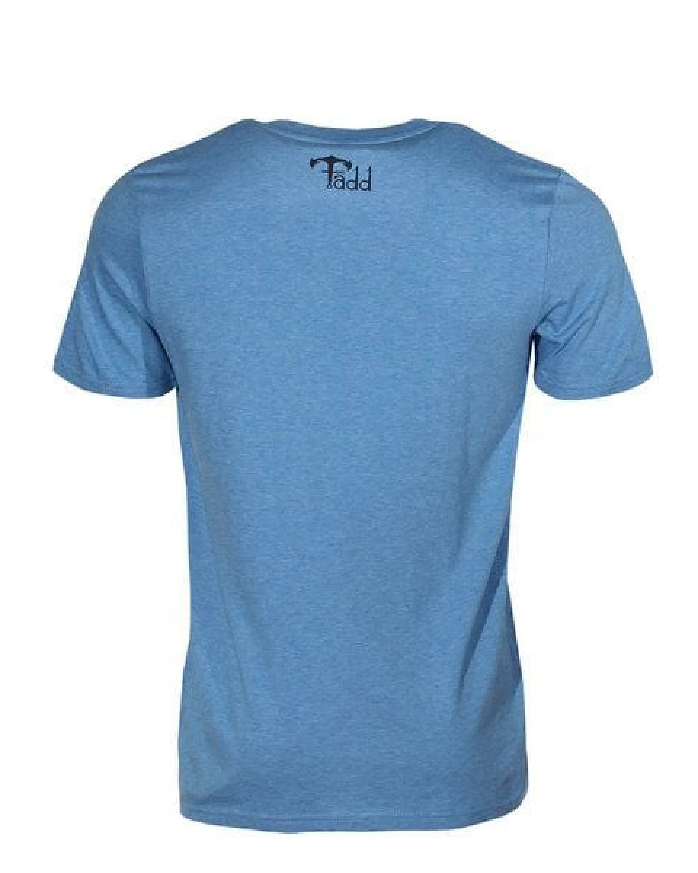 FÄDD Herren T-Shirt Rundhals aus Bio-Baumwolle "Der Unsichtbare" Blau – Ansicht 2