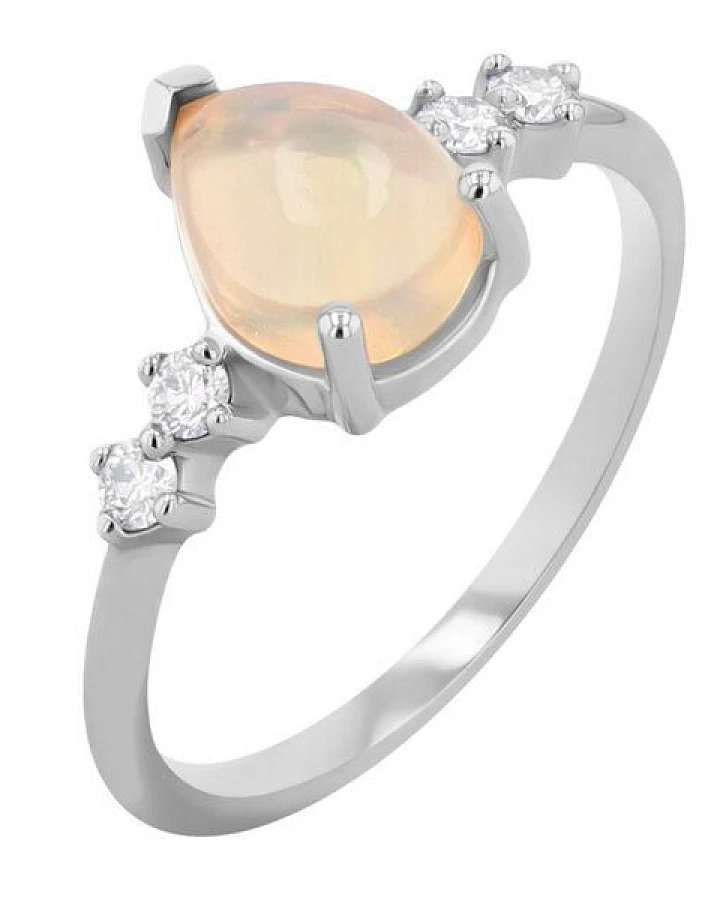 Eppi Opal-Ring mit Diamanten Ammara