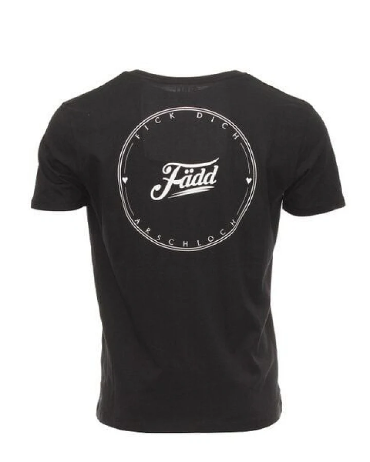 FÄDD Herren T-Shirt Rundhals aus Bio-Baumwolle "HDGDL" Schwarz