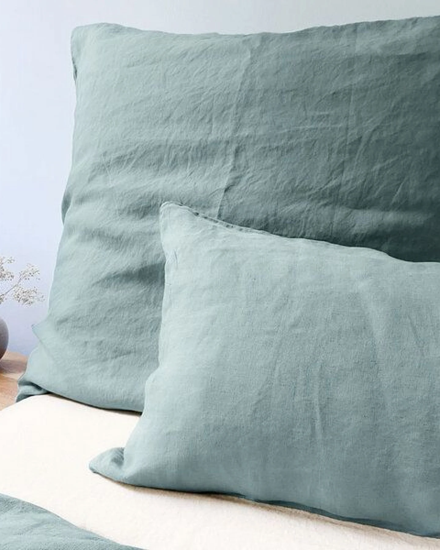 nordery Kopfkissenbezug - 100% europäisches Leinen - Stonewashed – Ansicht 2