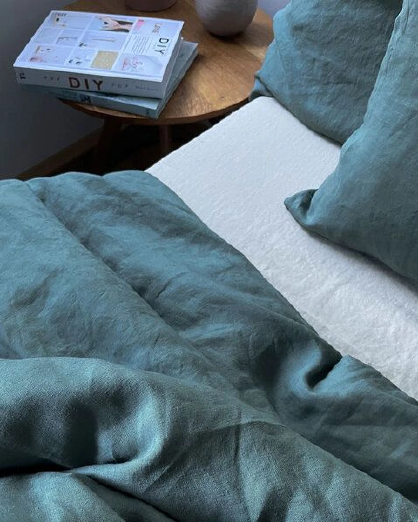 nordery Bettdeckenbezug - 100% europäisches Leinen - Stonewashed – Ansicht 2