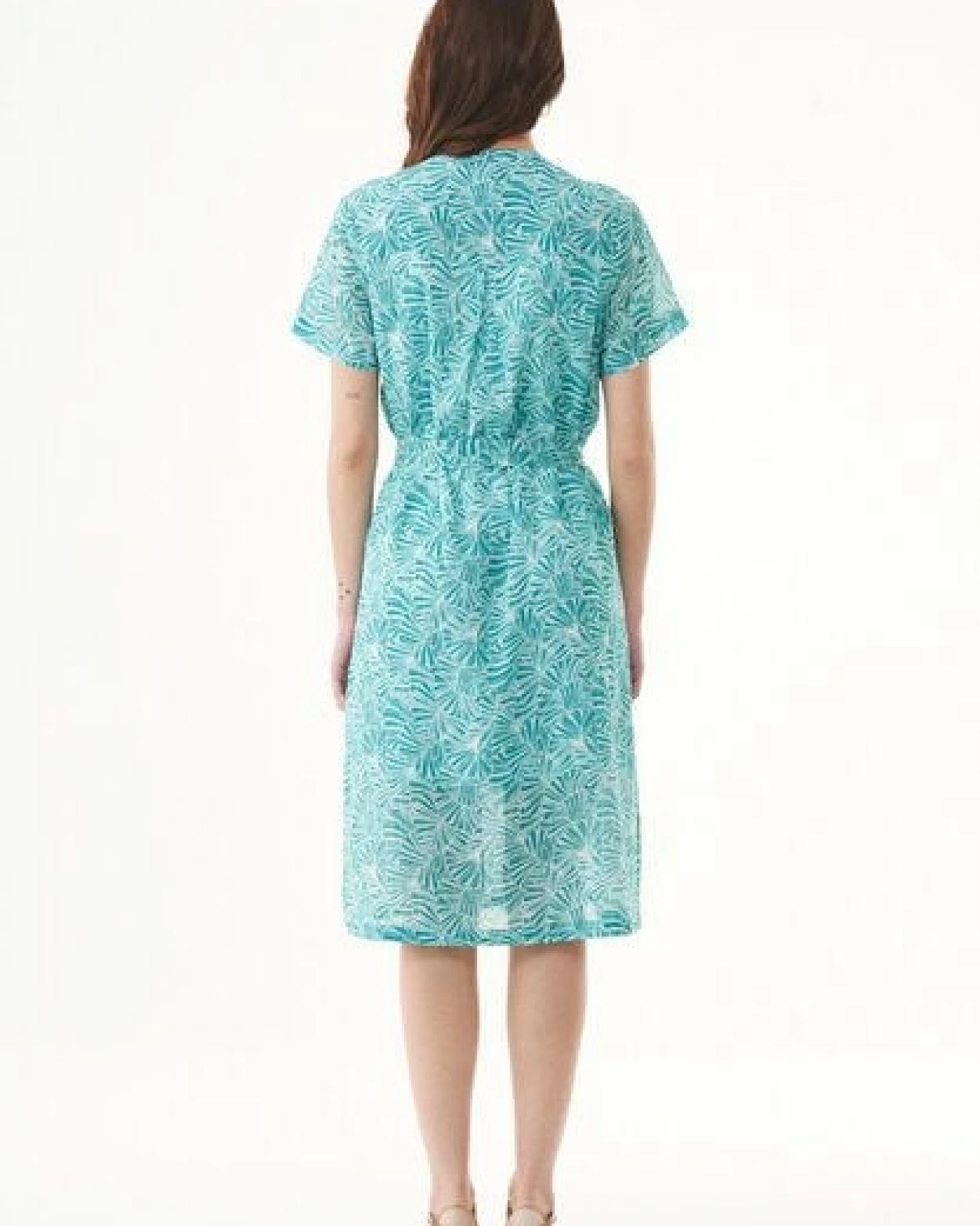 ORGANICATION Kleid aus Bio-Baumwolle mit Allover-Print – Ansicht 4