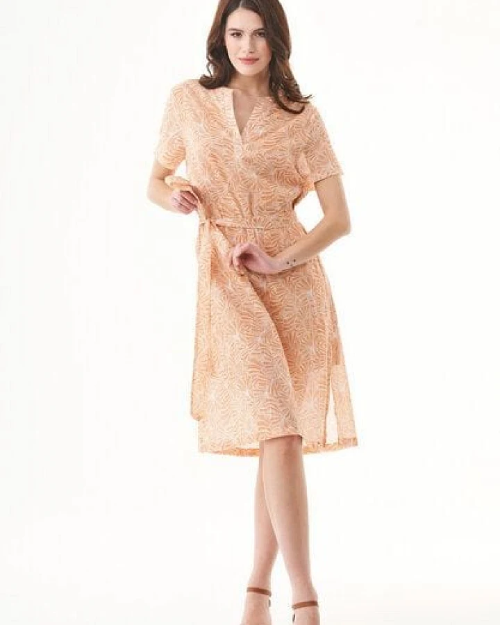 ORGANICATION Kleid aus Bio-Baumwolle mit Allover-Print