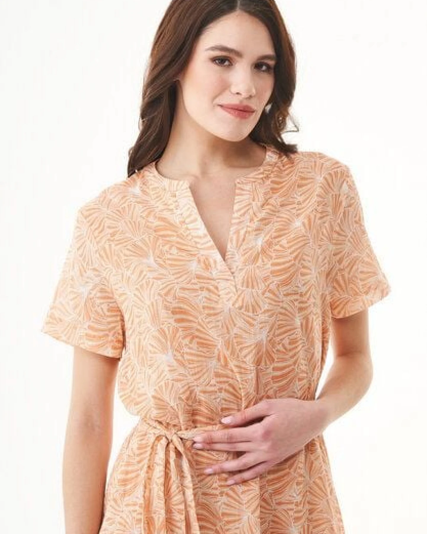 ORGANICATION Kleid aus Bio-Baumwolle mit Allover-Print – Ansicht 4