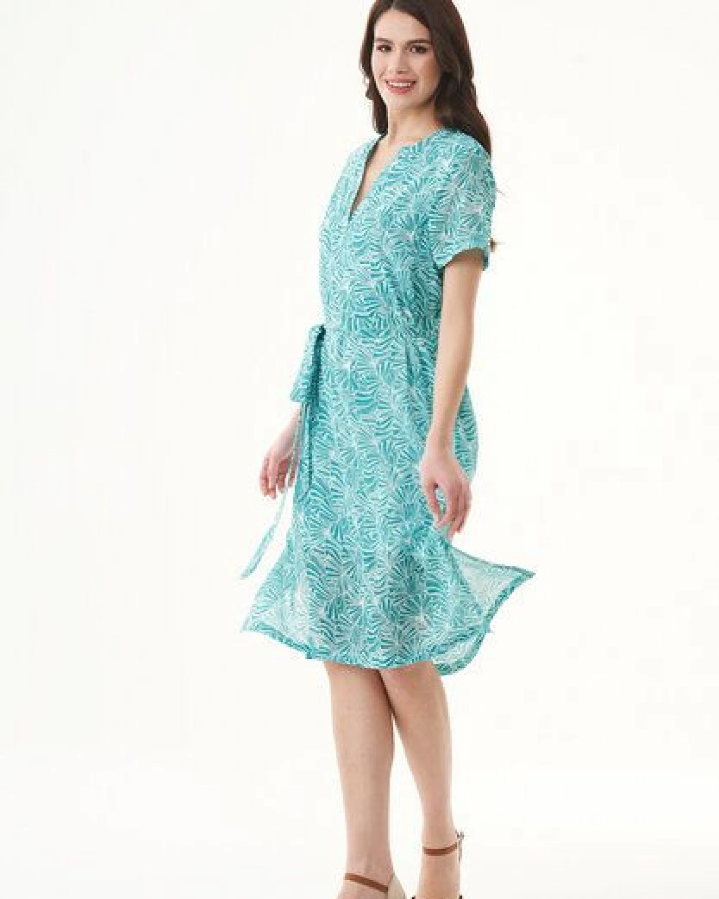 ORGANICATION Kleid aus Bio-Baumwolle mit Allover-Print – Ansicht 3