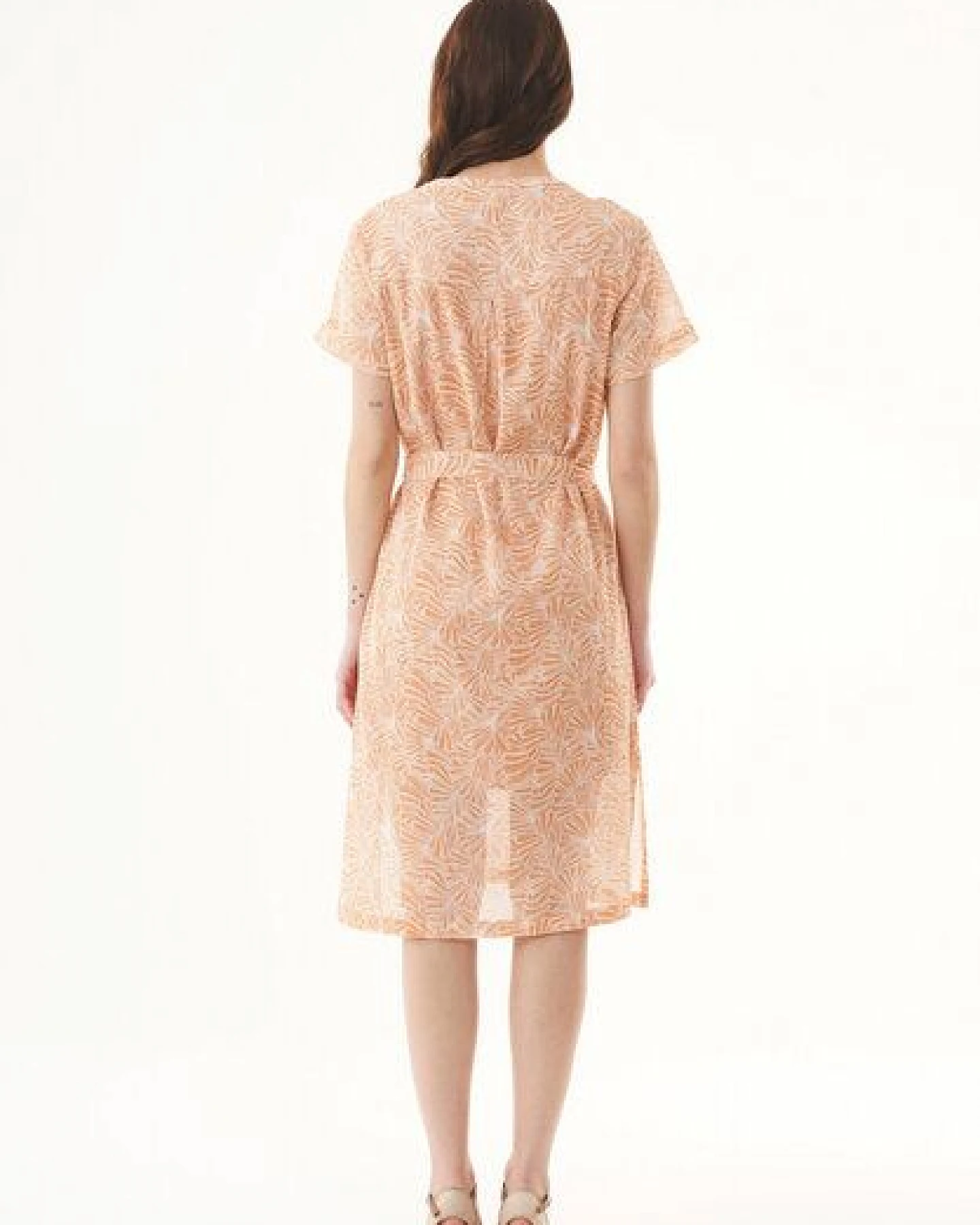 ORGANICATION Kleid aus Bio-Baumwolle mit Allover-Print – Ansicht 3