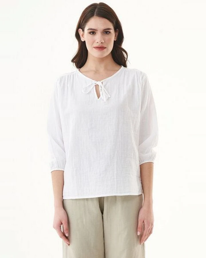 ORGANICATION Bluse aus Bio-Baumwolle