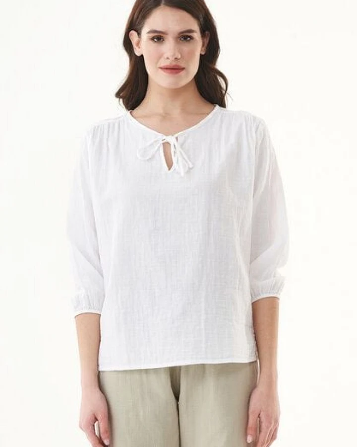 ORGANICATION Bluse aus Bio-Baumwolle