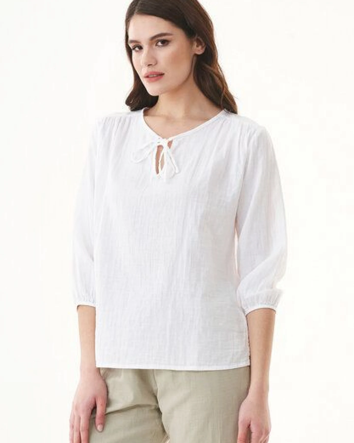 ORGANICATION Bluse aus Bio-Baumwolle – Ansicht 3