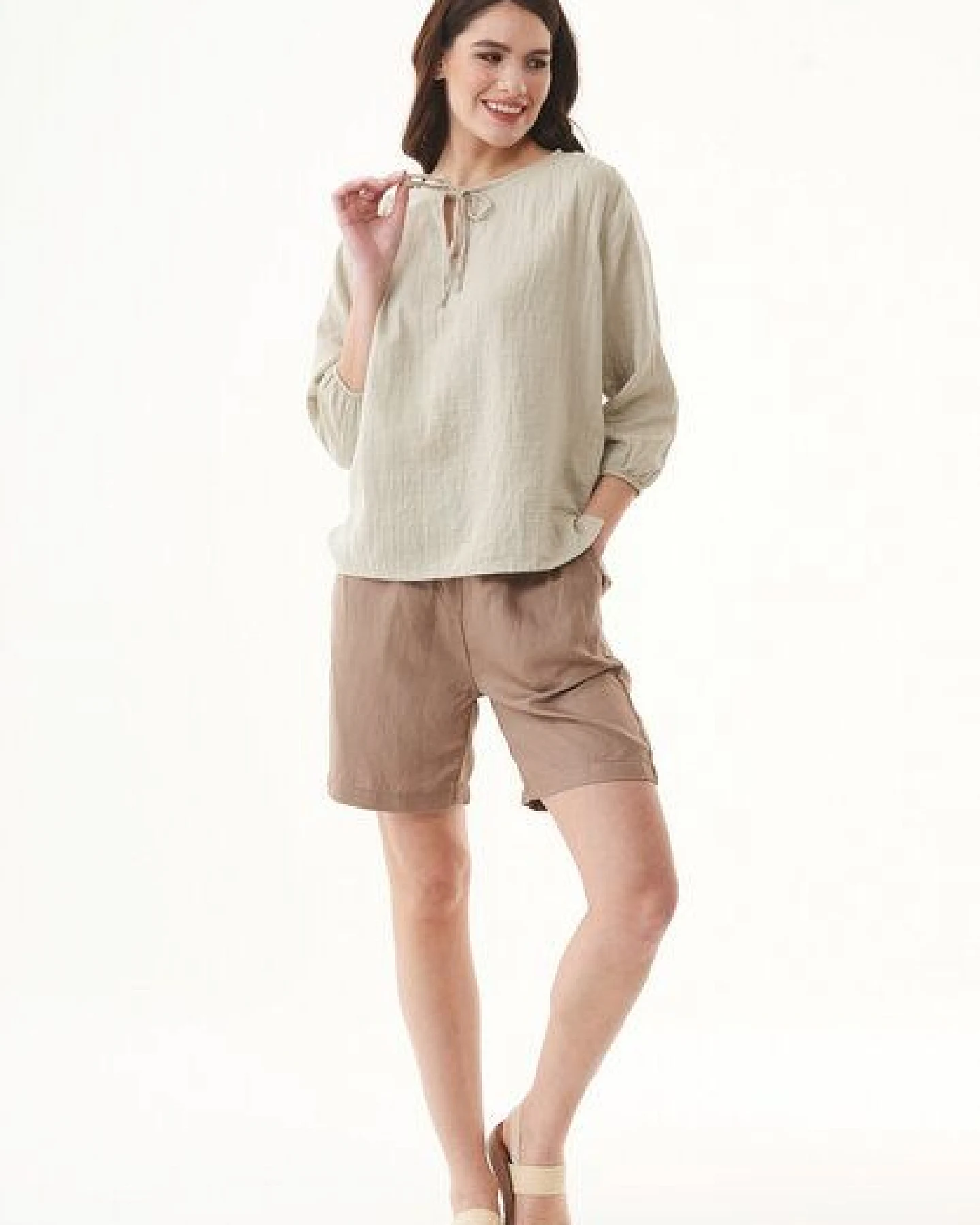 ORGANICATION Bluse aus Bio-Baumwolle – Ansicht 2