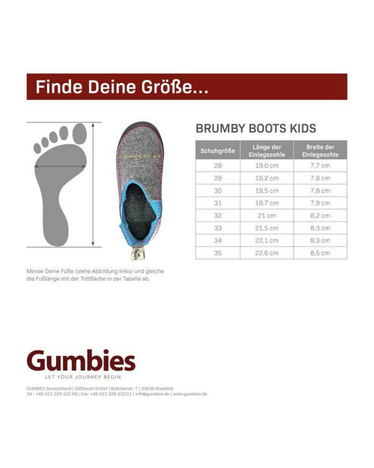 GUMBIES Brumby Kids - Hohe Hausschuhe für Kinder – Ansicht 3