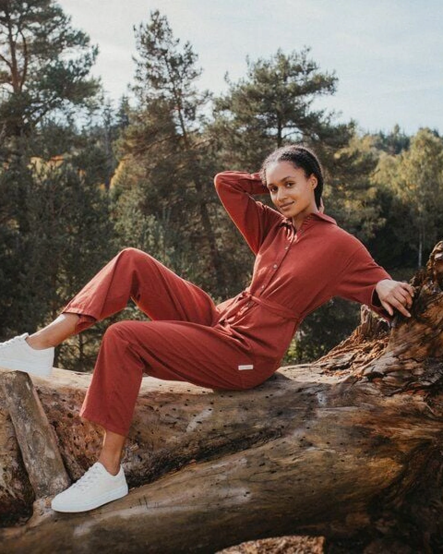 NORDLICHT Sneaker aus AppleSkin ALVIE Natur – Ansicht 4