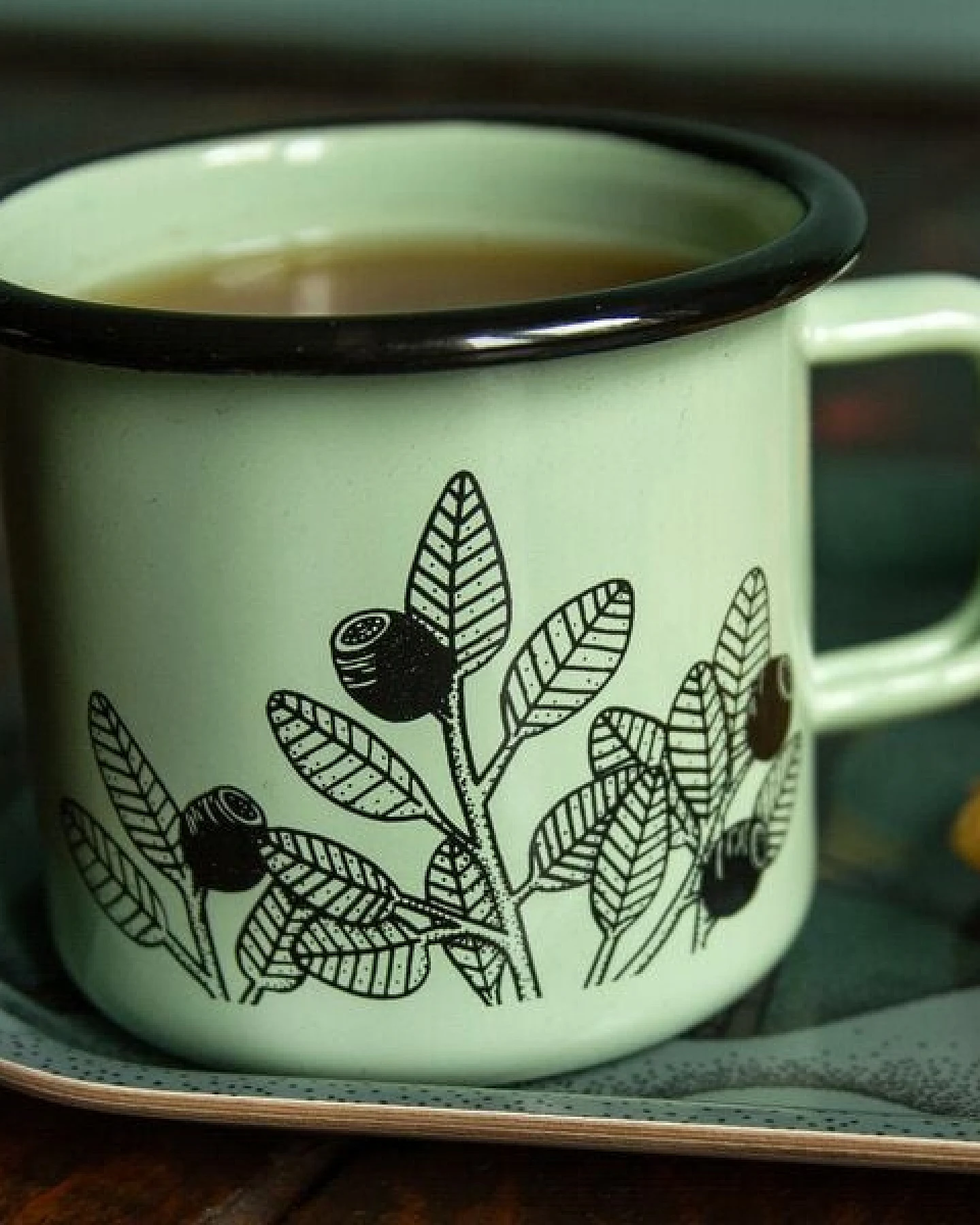Cmig Emaille Tasse Blaubeeren – Ansicht 3