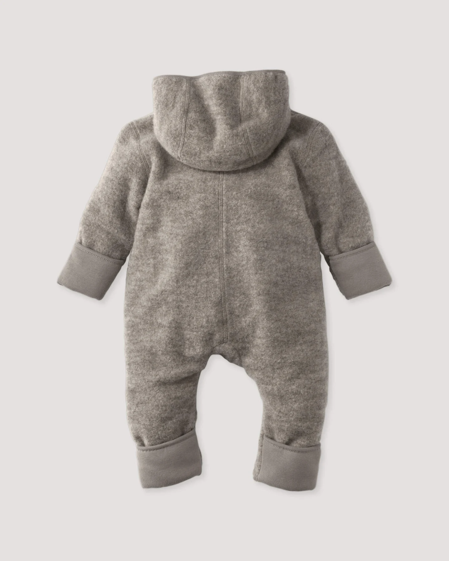 hessnatur Baby Wollfleece Overall aus Bio-Merinowolle - grau - Größe 86/92 – Ansicht 2