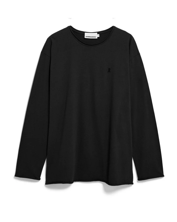 ARMEDANGELS - Jaames Longsleeve Brushed - Longsleeve Gr M schwarz