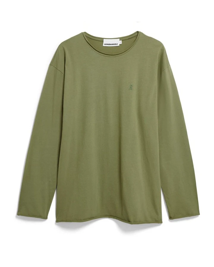 ARMEDANGELS - Jaames Longsleeve Brushed - Longsleeve Gr L oliv