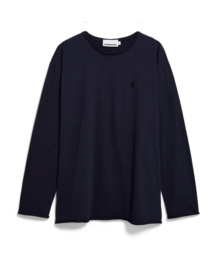 ARMEDANGELS - Jaames Longsleeve Brushed - Longsleeve Gr M blau
