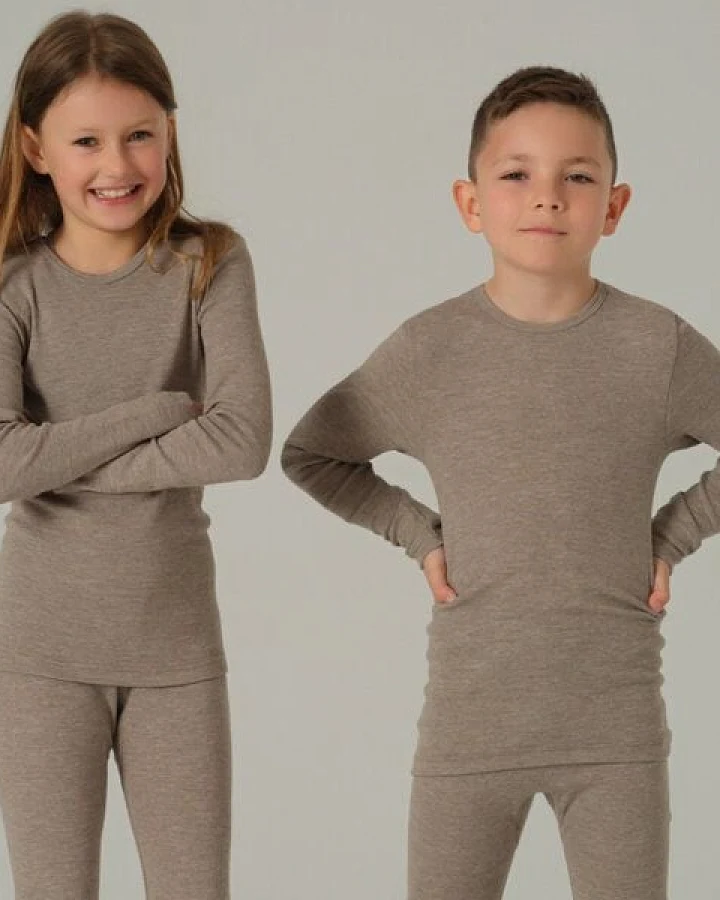 comazo|earth Kinder Shirt langarm aus Wolle-Seide Mix