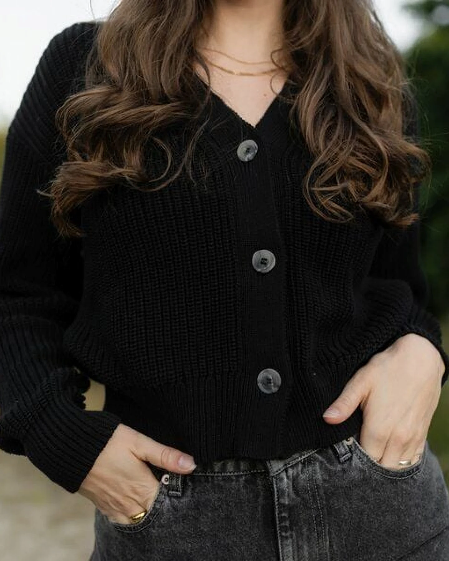 NORDLICHT Grobstrick Cardigan aus 100% Baumwolle MARLA – Ansicht 4
