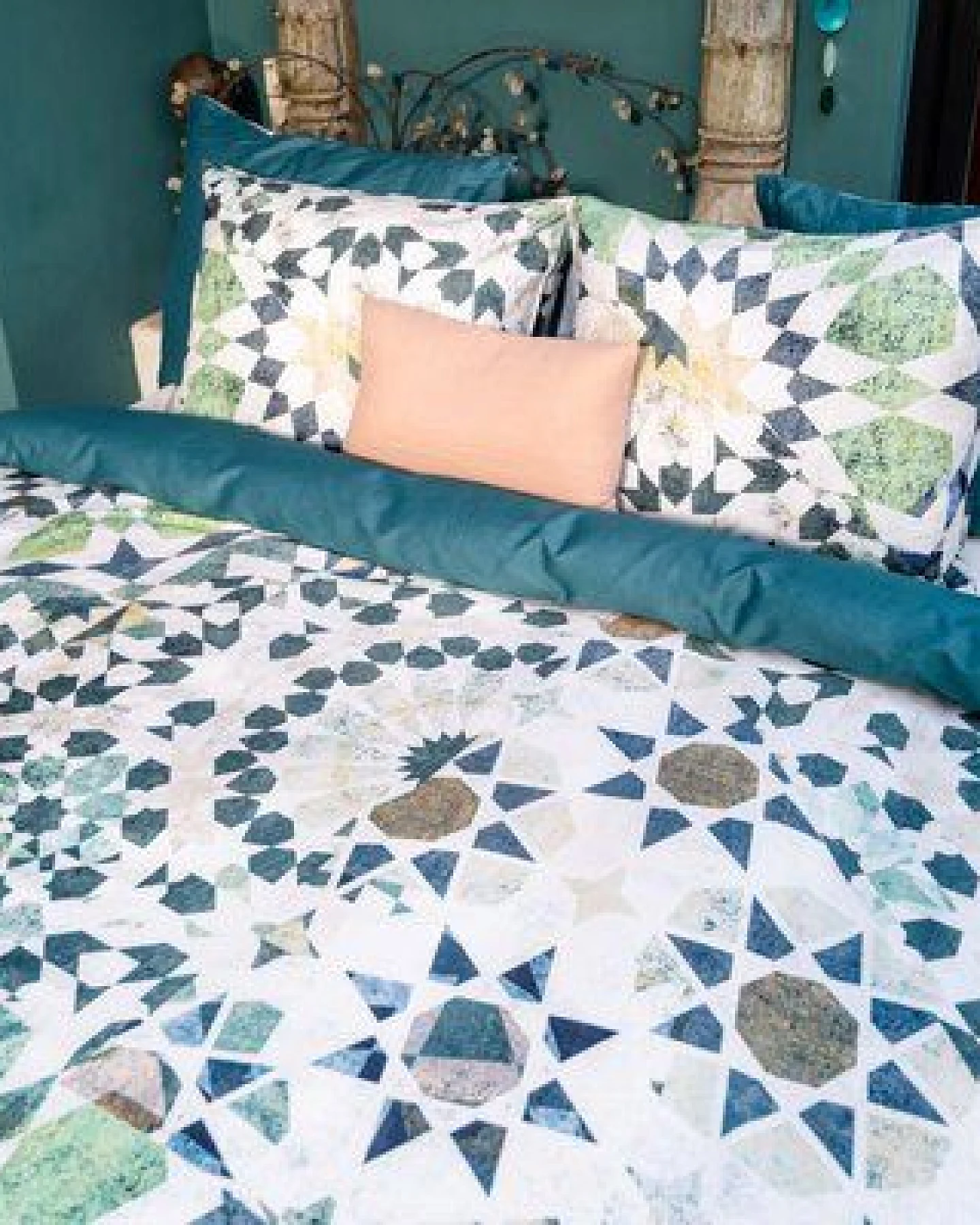 Kayori Faiz - Bettwäsche - Baumwolle satin - Grün – Ansicht 2