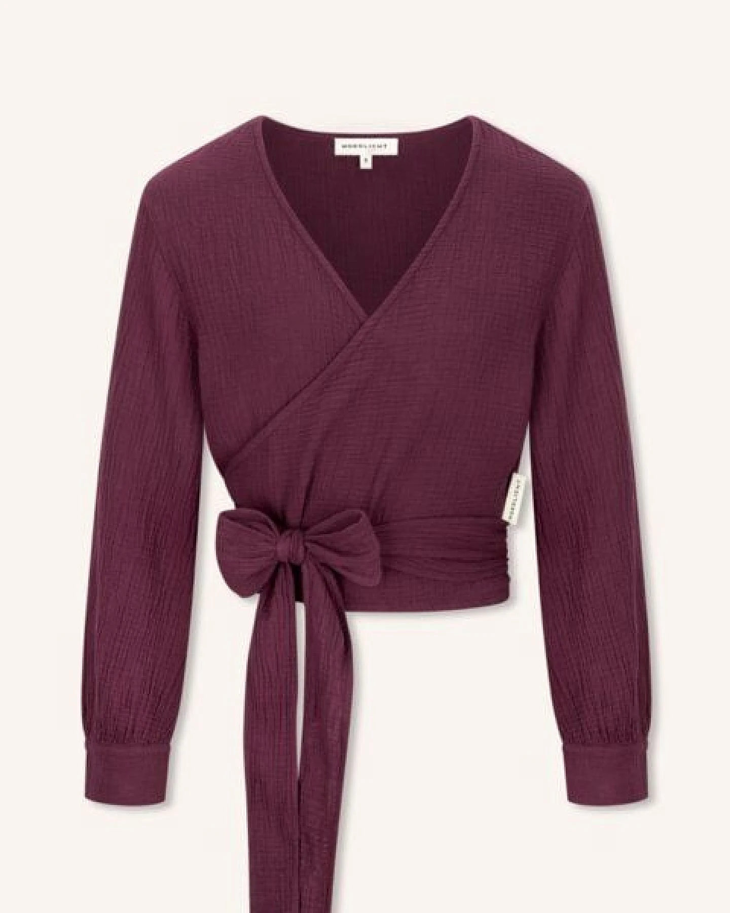 NORDLICHT Musselin Wickelbluse Freda aus 100% Bio-Baumwolle – Ansicht 2