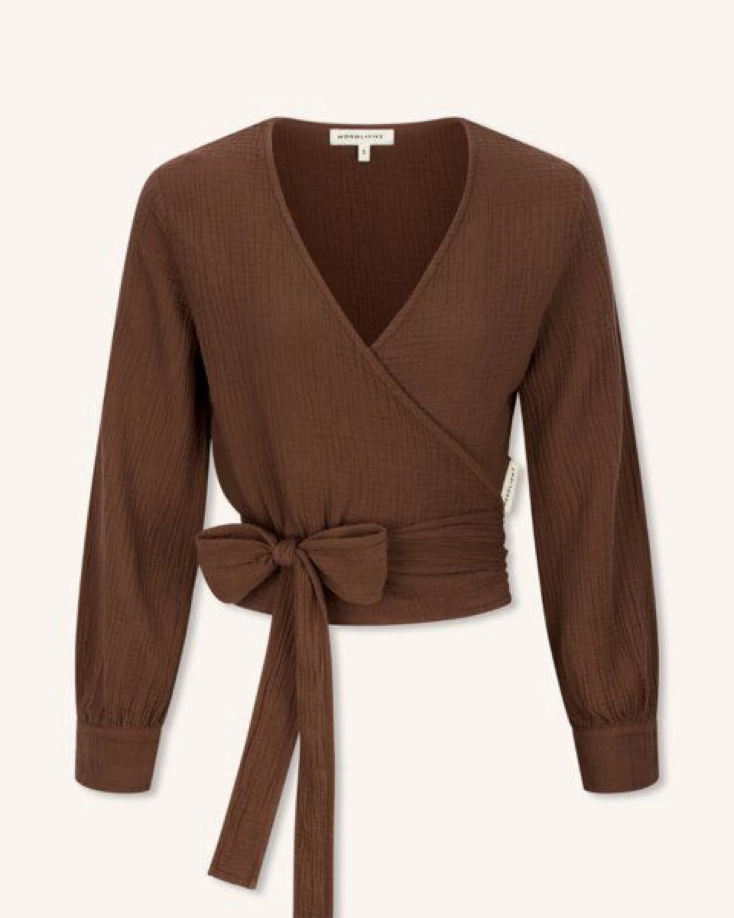 NORDLICHT Musselin Wickelbluse Freda aus 100% Bio-Baumwolle – Ansicht 2