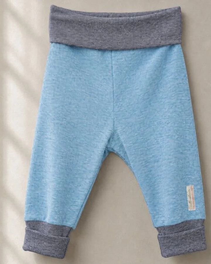 comazo|earth Baby Hose lang aus Wolle-Seide Mix