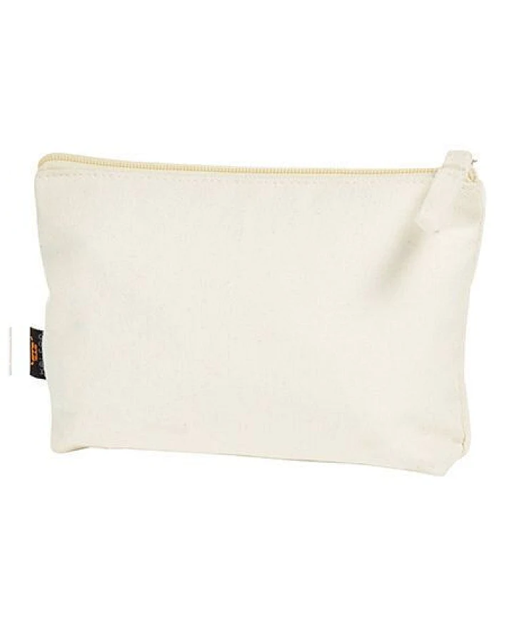 Halfar Kulturtasche aus Bio - Baumwolle mit Reisverschluss Vegan 20 x 12 x 4 cm