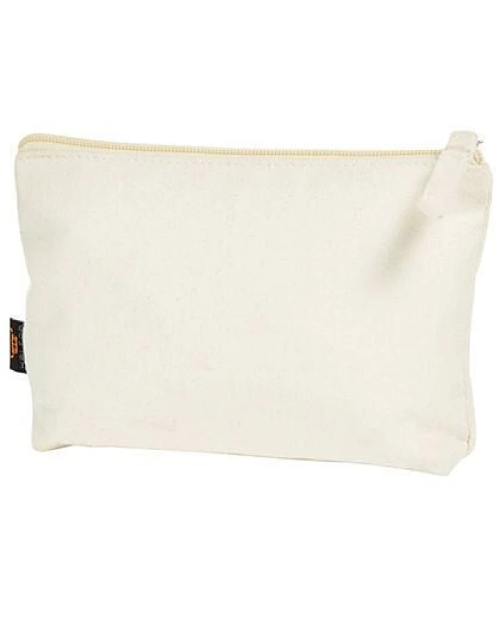 Halfar Kulturtasche aus Bio - Baumwolle mit Reisverschluss Vegan 20 x 12 x 4 cm
