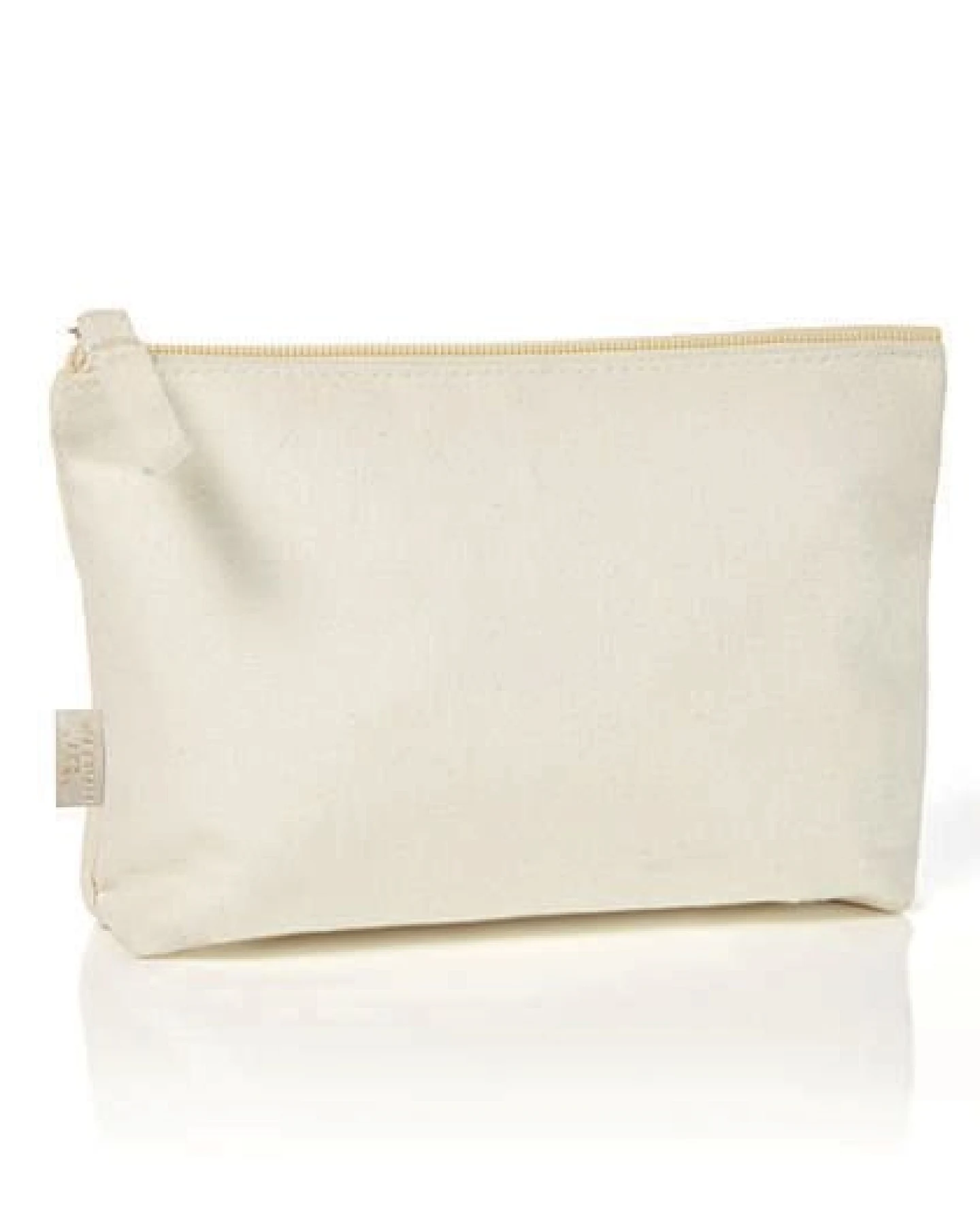 Halfar Kulturtasche aus Bio - Baumwolle mit Reisverschluss Vegan 20 x 12 x 4 cm – Ansicht 2