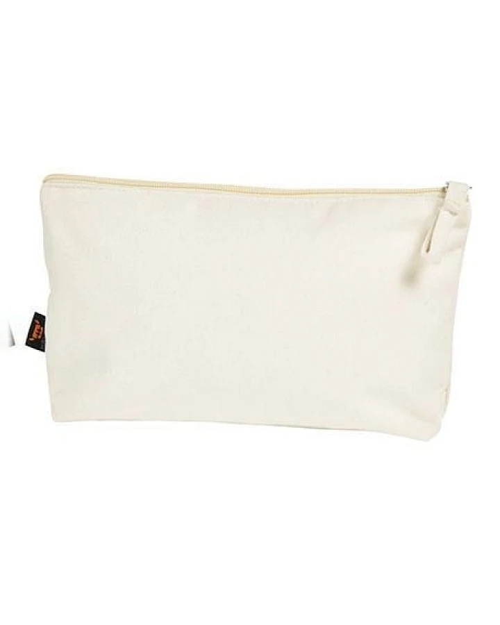 Halfar Kulturtasche aus Bio - Baumwolle mit Reisverschluss Vegan 25 x 14 x 6 cm