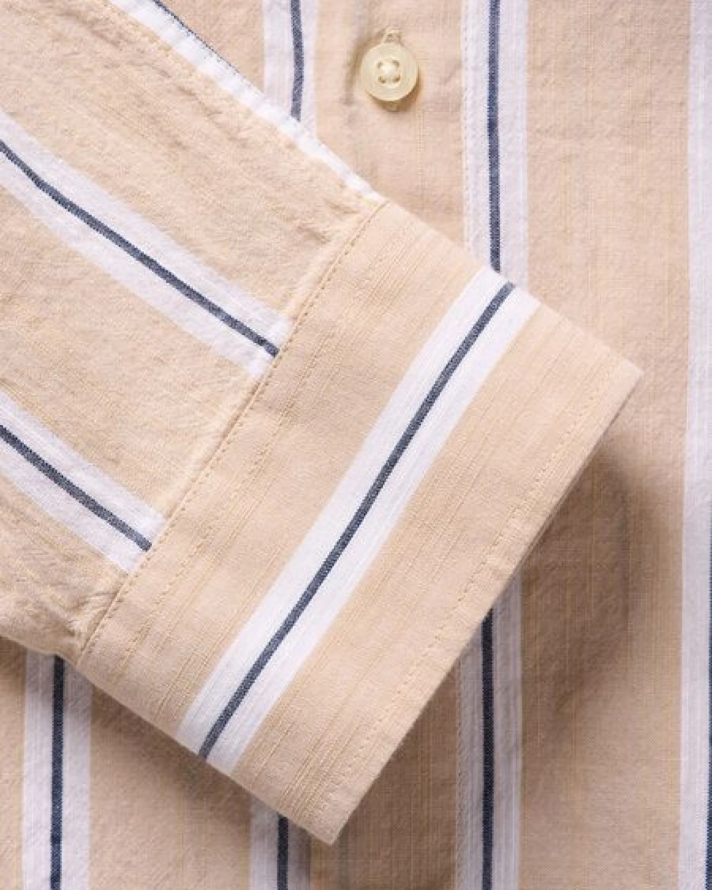 KnowledgeCotton Apparel Hemd gestreift - Relaxed fit striped cotton shirt - aus Bio-Baumwolle – Ansicht 3
