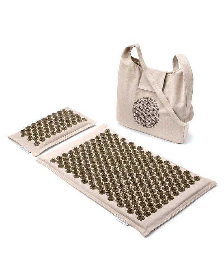 naturling Akupressur Matte Set mit Zirbenkissen und Tasche