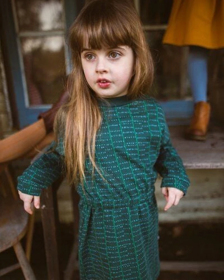 Elena Dress in grün von baba Kidswear