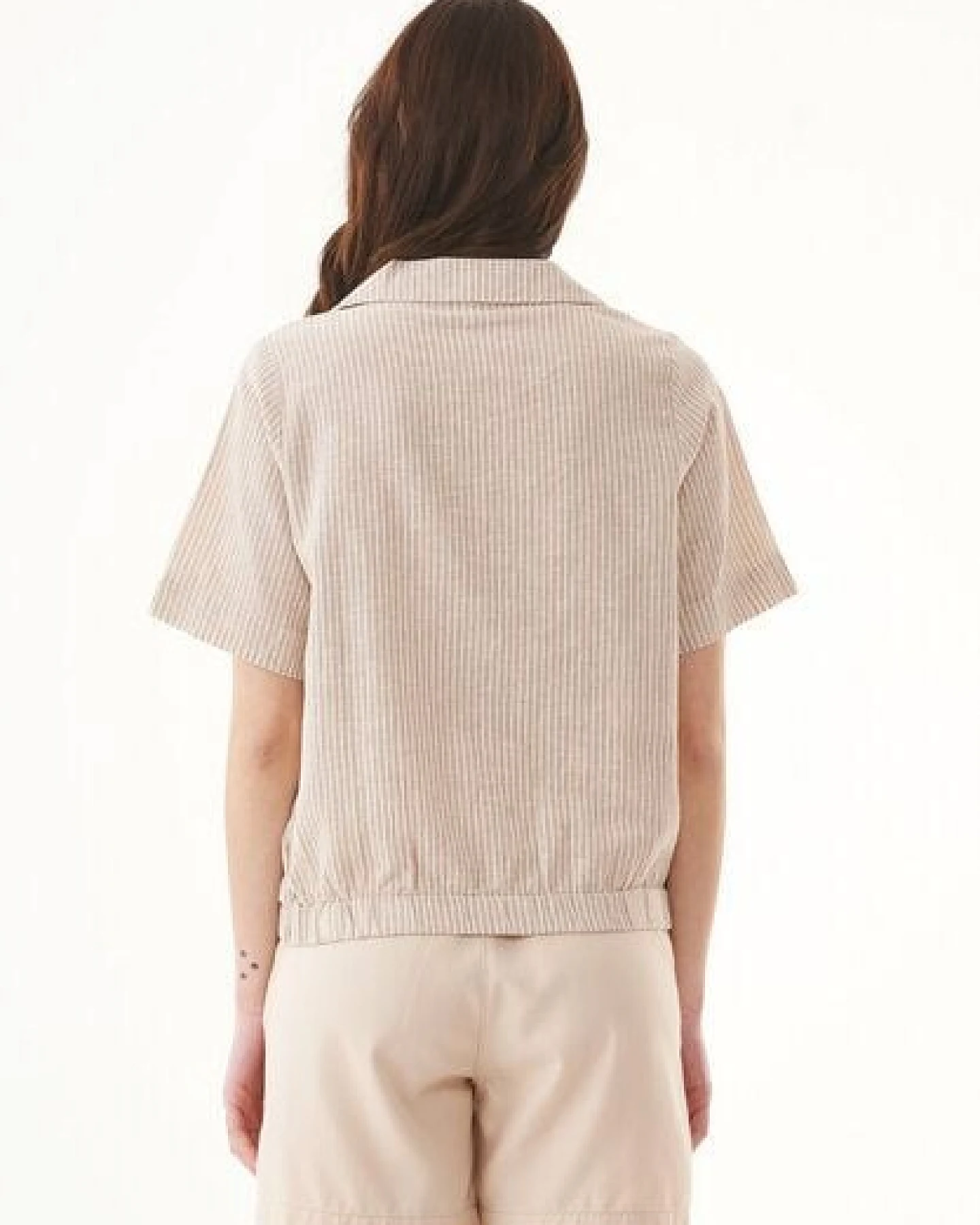 ORGANICATION Bluse aus Bio-Baumwolle und Leinen – Ansicht 4