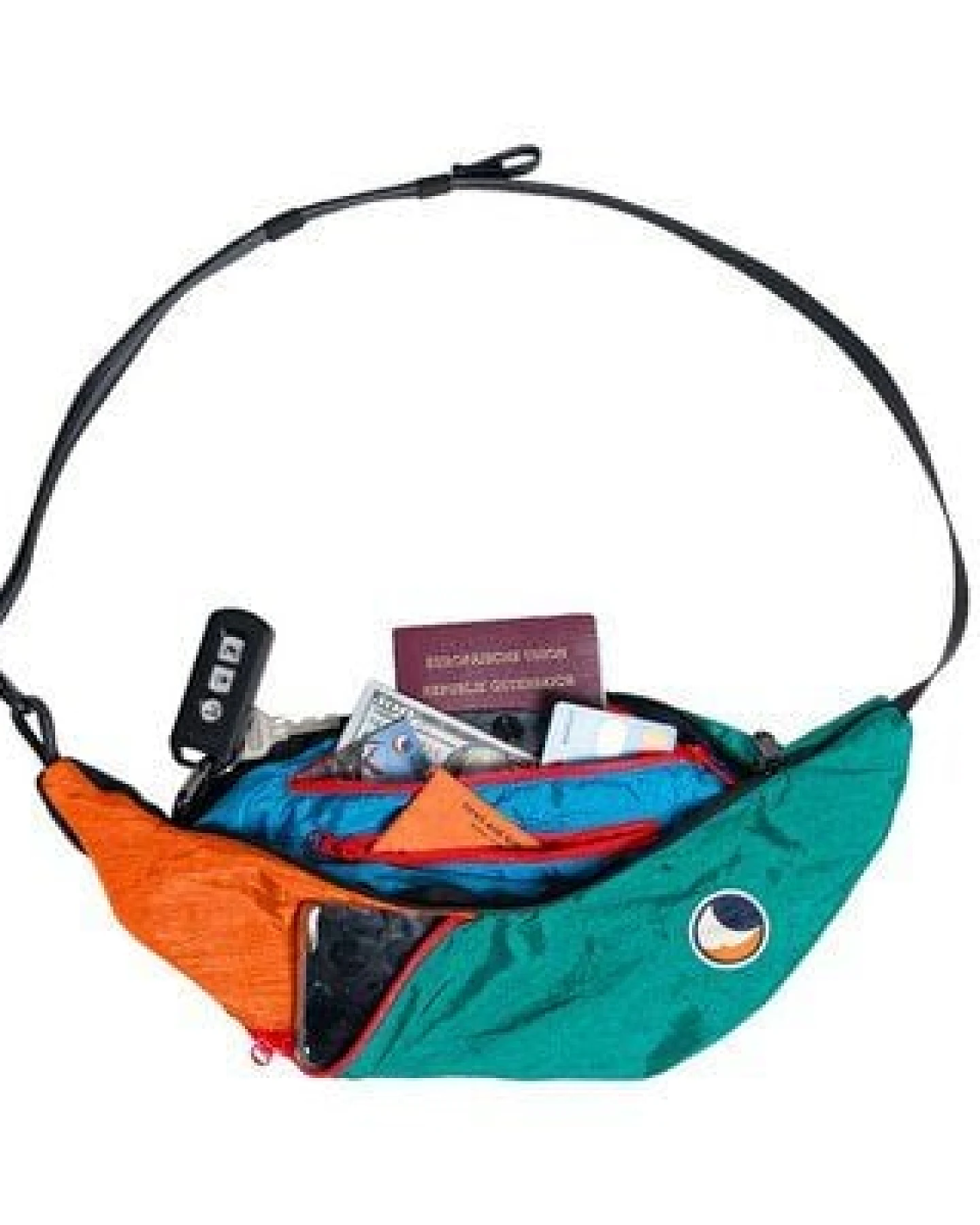 Ticket to the Moon upcycled Bauchtasche/Crossbody Umhängetasche "Sling Bag" – Ansicht 4
