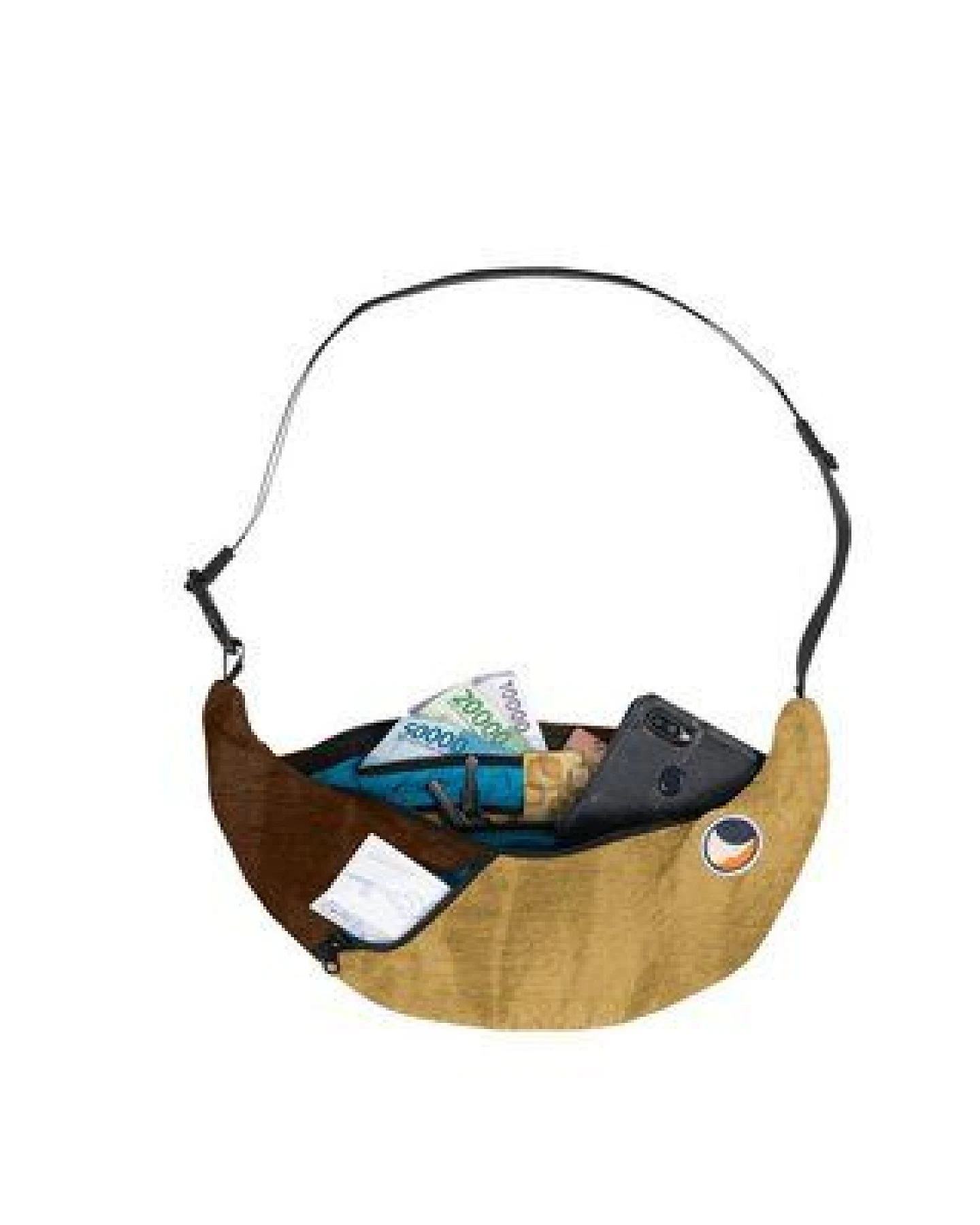 Ticket to the Moon upcycled Bauchtasche/Crossbody Umhängetasche "Sling Bag" – Ansicht 3