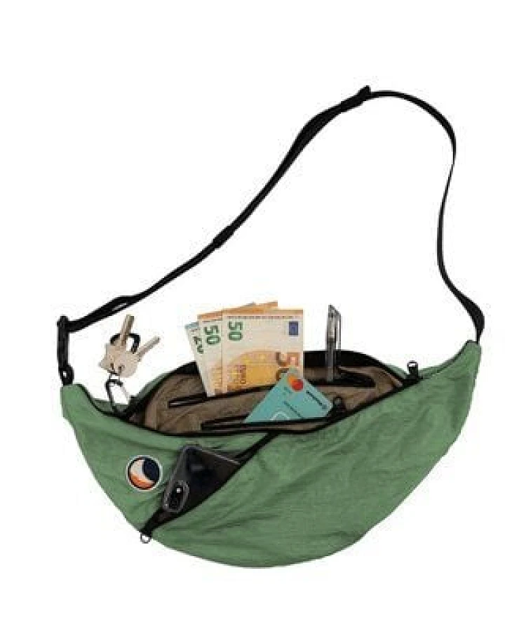 Ticket to the Moon upcycled Bauchtasche/Crossbody Umhängetasche "Sling Bag"