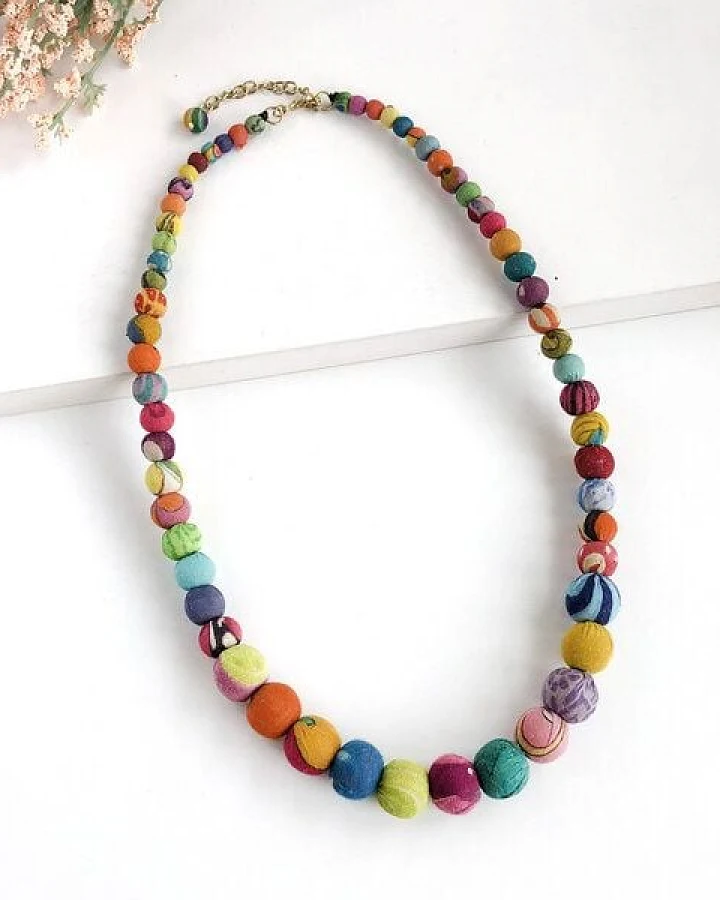 Worldfinds Kantha Sintra Necklace