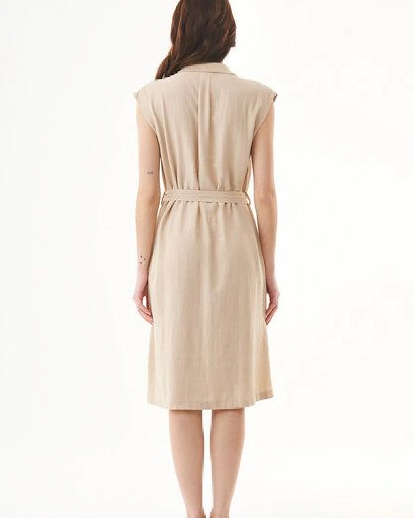 ORGANICATION Kleid aus LENZING ECOVERO und Leinen – Ansicht 3