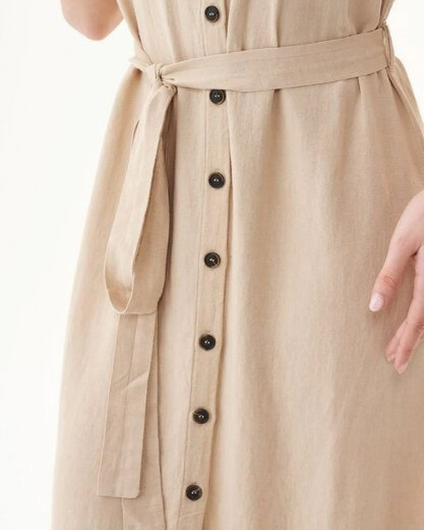 ORGANICATION Kleid aus LENZING ECOVERO und Leinen – Ansicht 4