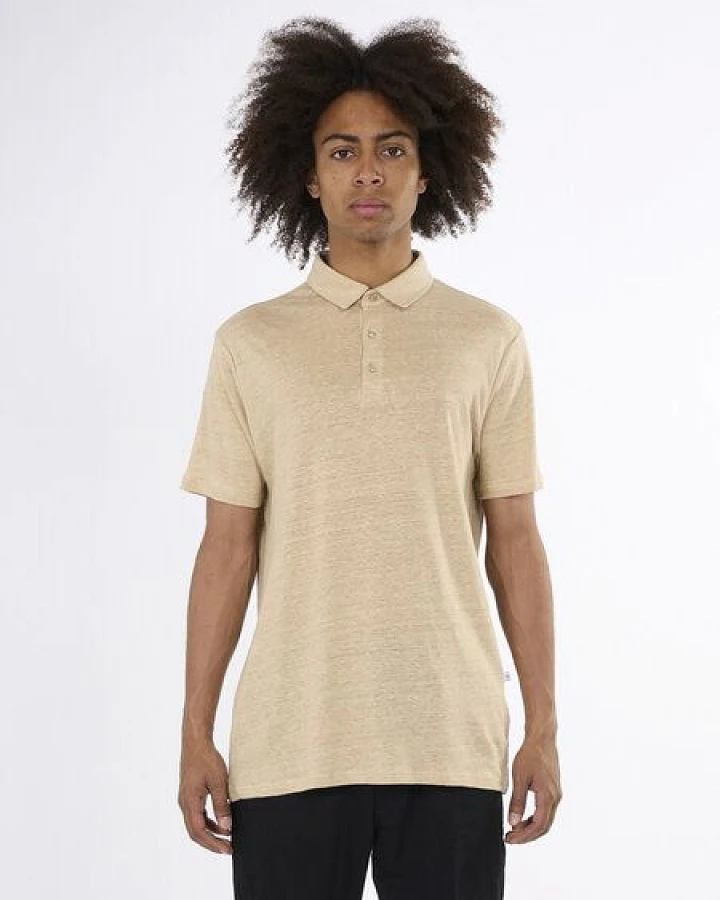 KnowledgeCotton Apparel Poloshirt - Linen polo - aus Leinen