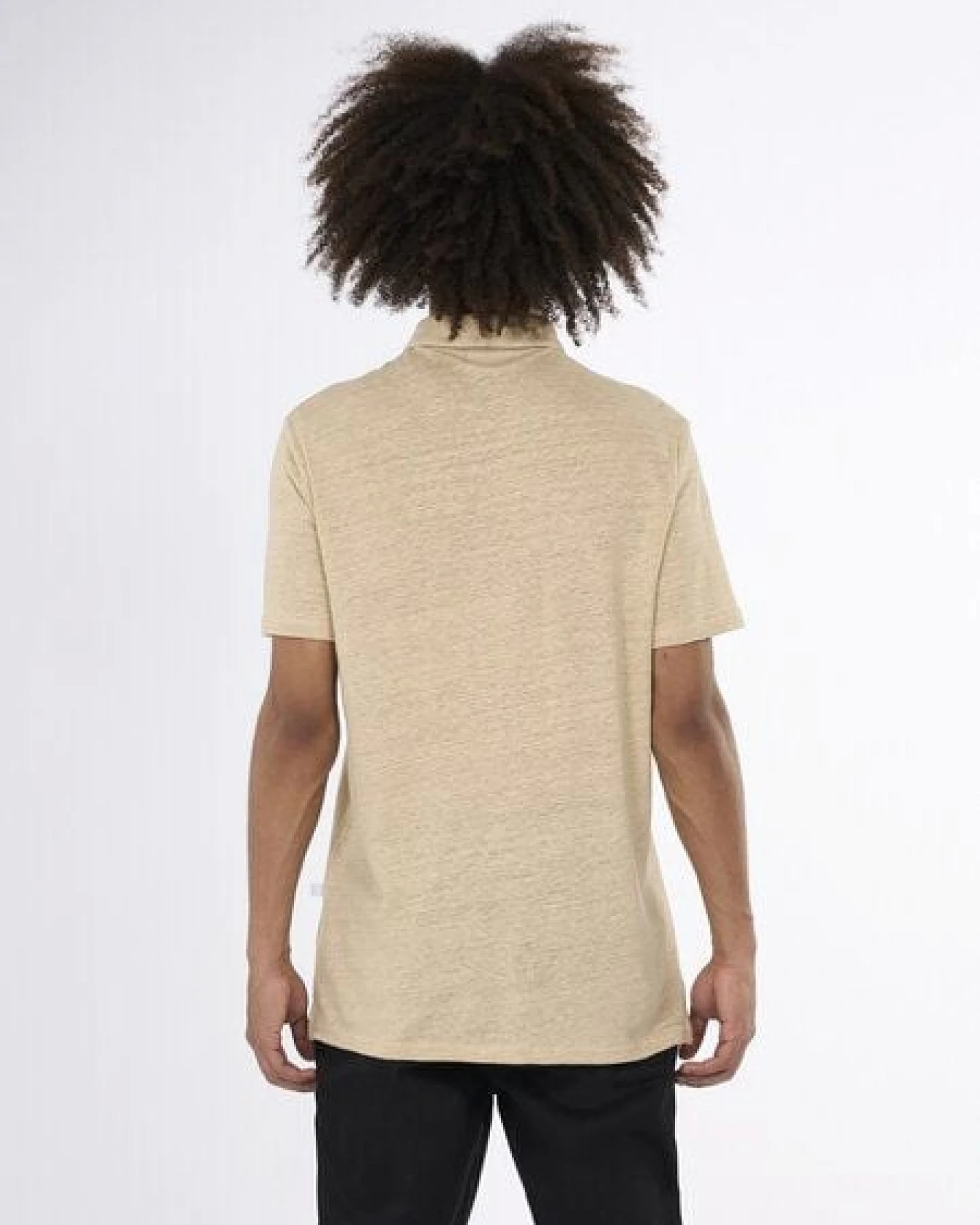 KnowledgeCotton Apparel Poloshirt - Linen polo - aus Leinen – Ansicht 2