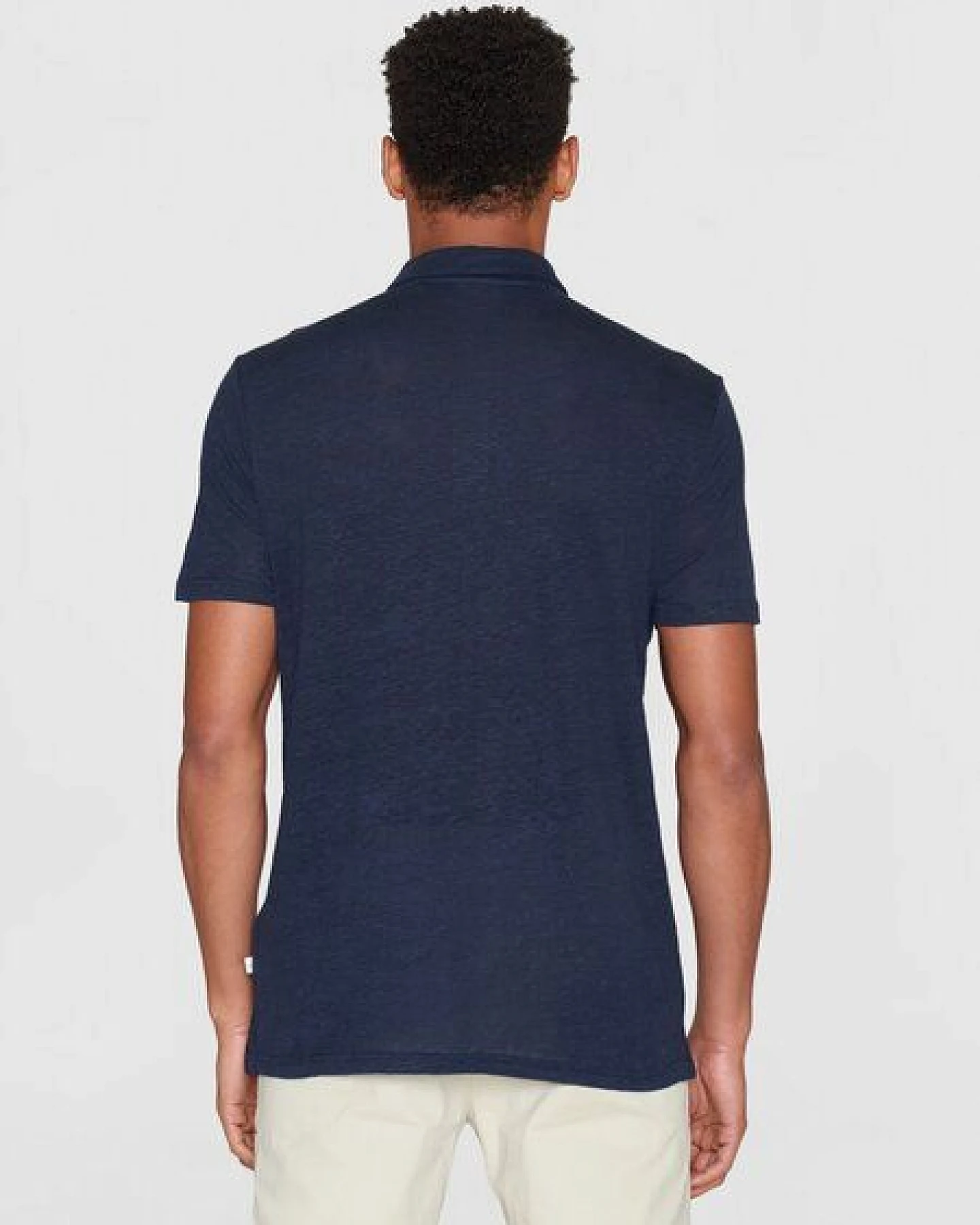 KnowledgeCotton Apparel Poloshirt - Linen polo - aus Leinen – Ansicht 2