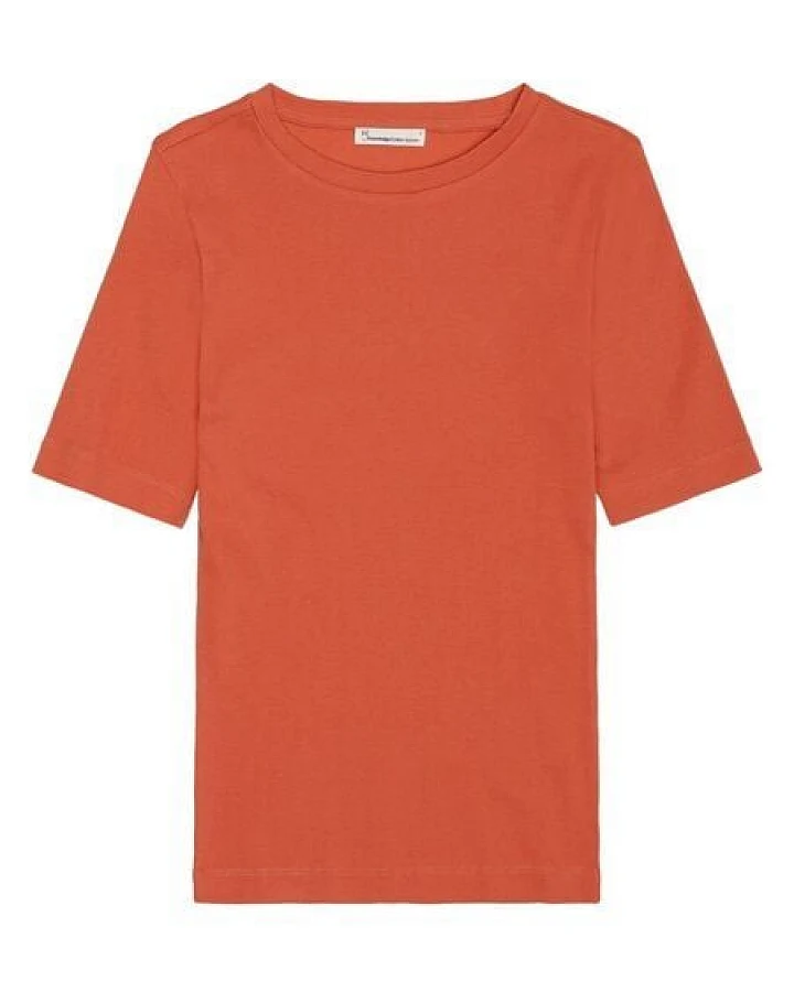 KnowledgeCotton Apparel T-Shirt - Rib t-shirt - aus Bio-Baumwolle