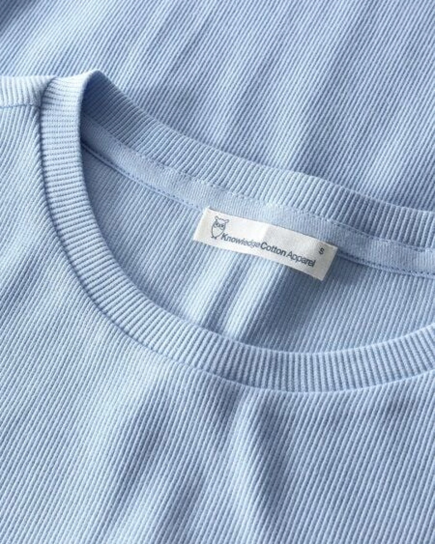 KnowledgeCotton Apparel T-Shirt - Rib t-shirt - aus Bio-Baumwolle – Ansicht 4
