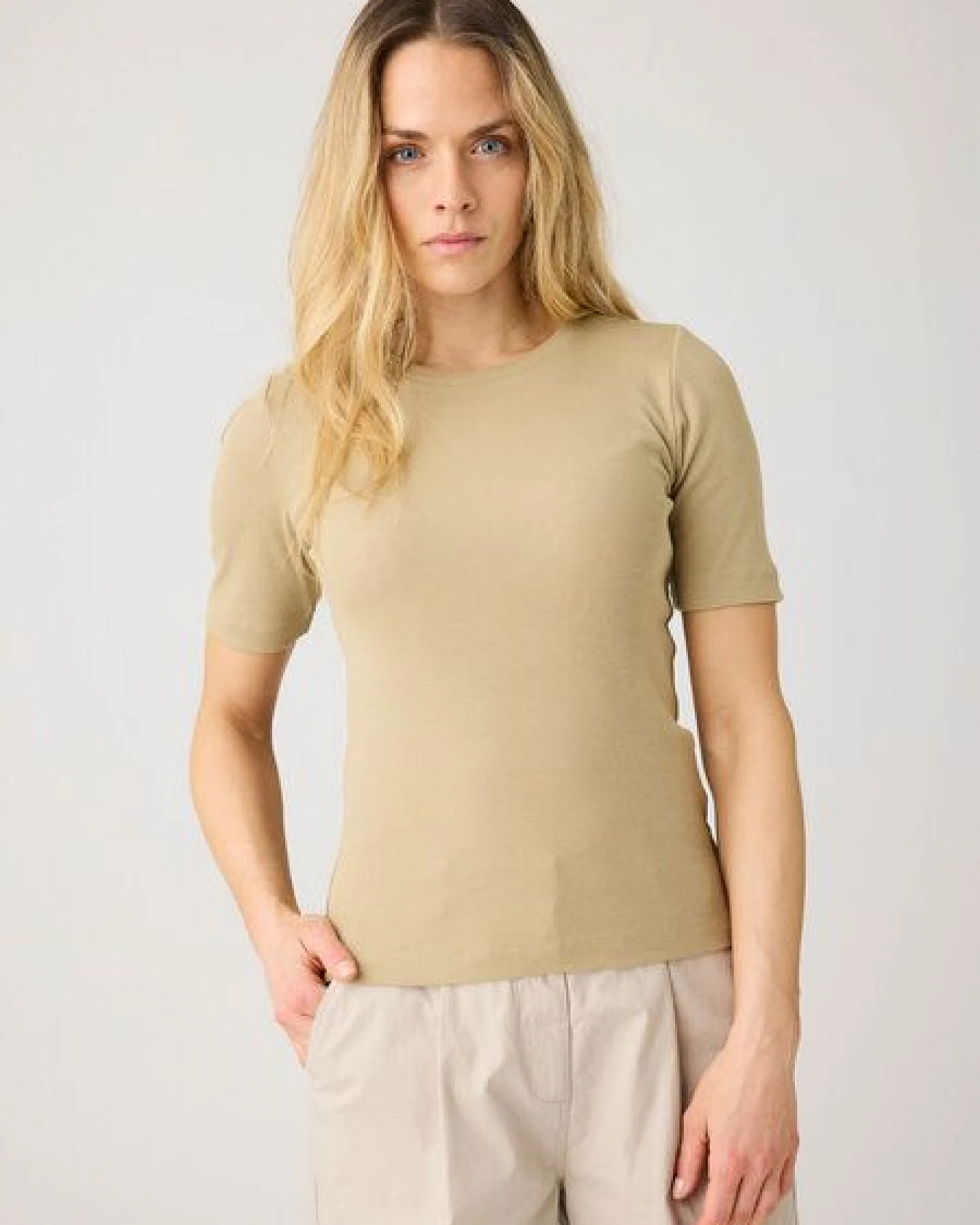 KnowledgeCotton Apparel T-Shirt - Rib t-shirt - aus Bio-Baumwolle – Ansicht 2